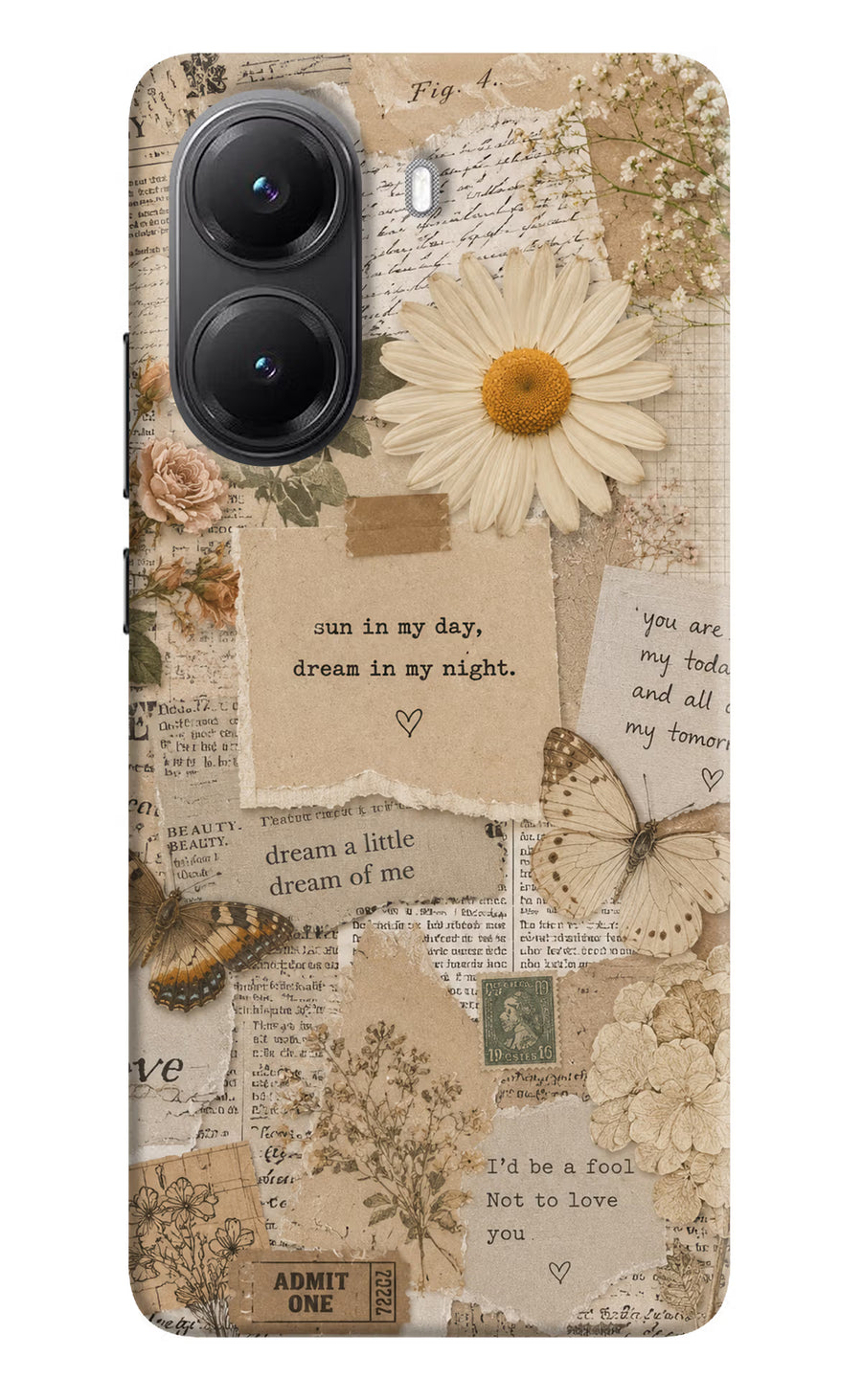 Vintage case Poco X7 Pro 5G Back Cover, Hard case