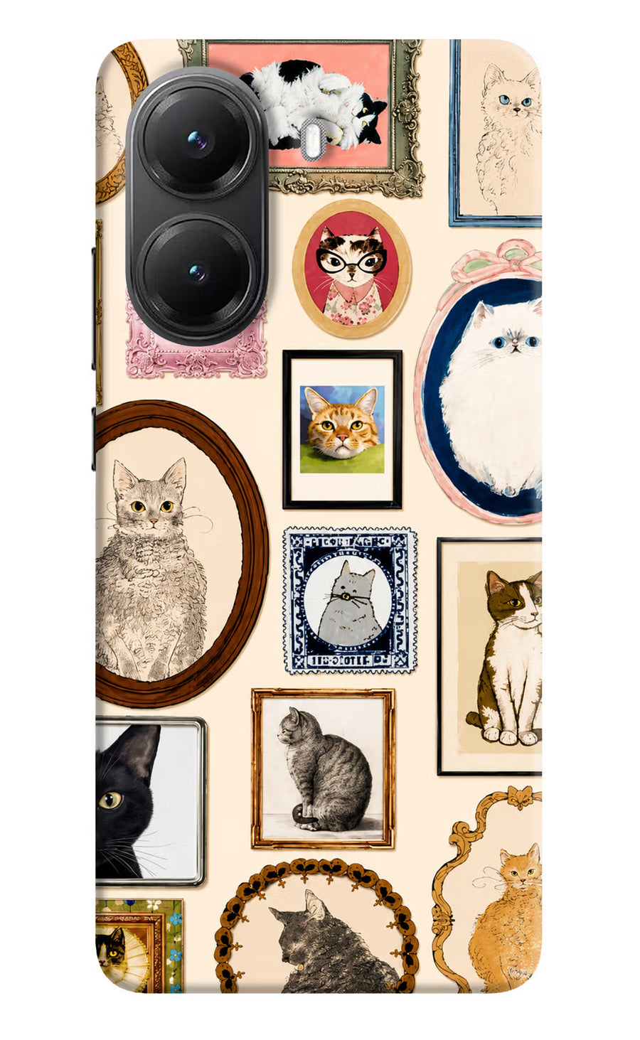 Mirror Cats Poco X7 Pro 5G Back Cover, Hard case