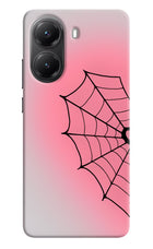 Pink Web Poco X7 Pro 5G Hard Case Back Cover by Casekaro