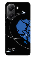 Love Orbit Poco X7 Pro 5G Hard Case Back Cover by Casekaro