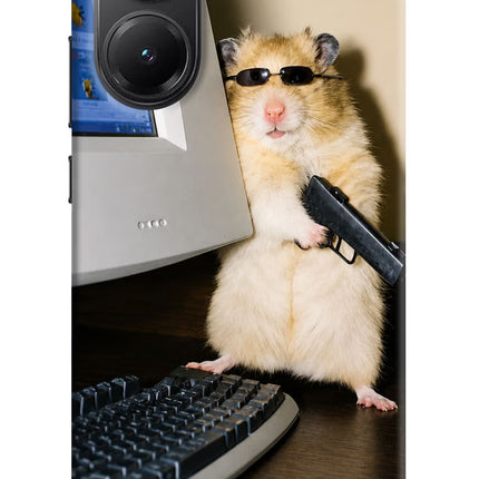 Hacker Hamster Poco X7 Pro 5G Hard Case Back Cover by Casekaro