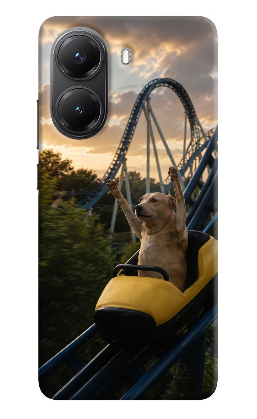 Rollercoaster Dog Poco X7 Pro 5G Back Cover, Hard case