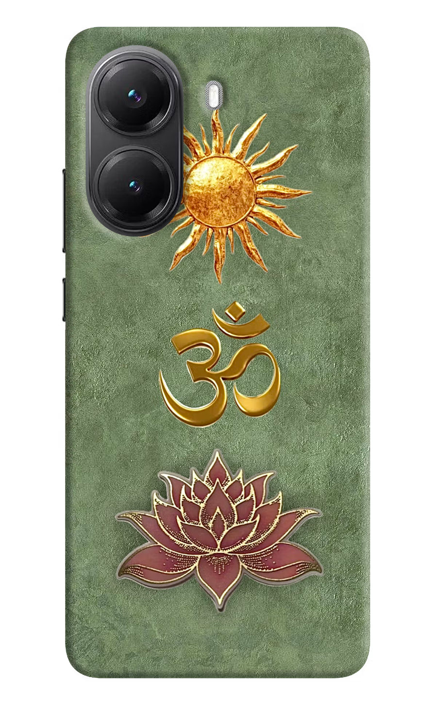 Om & Lotus Poco X7 Pro 5G Back Cover, Hard case