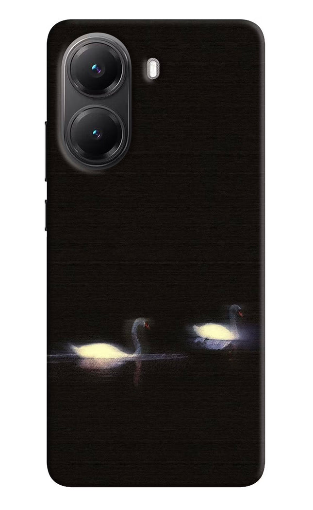 Silent Swans Poco X7 Pro 5G Hard Case Back Cover by Casekaro