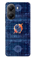 Koi Blue Poco X7 Pro 5G Hard Case Back Cover by Casekaro