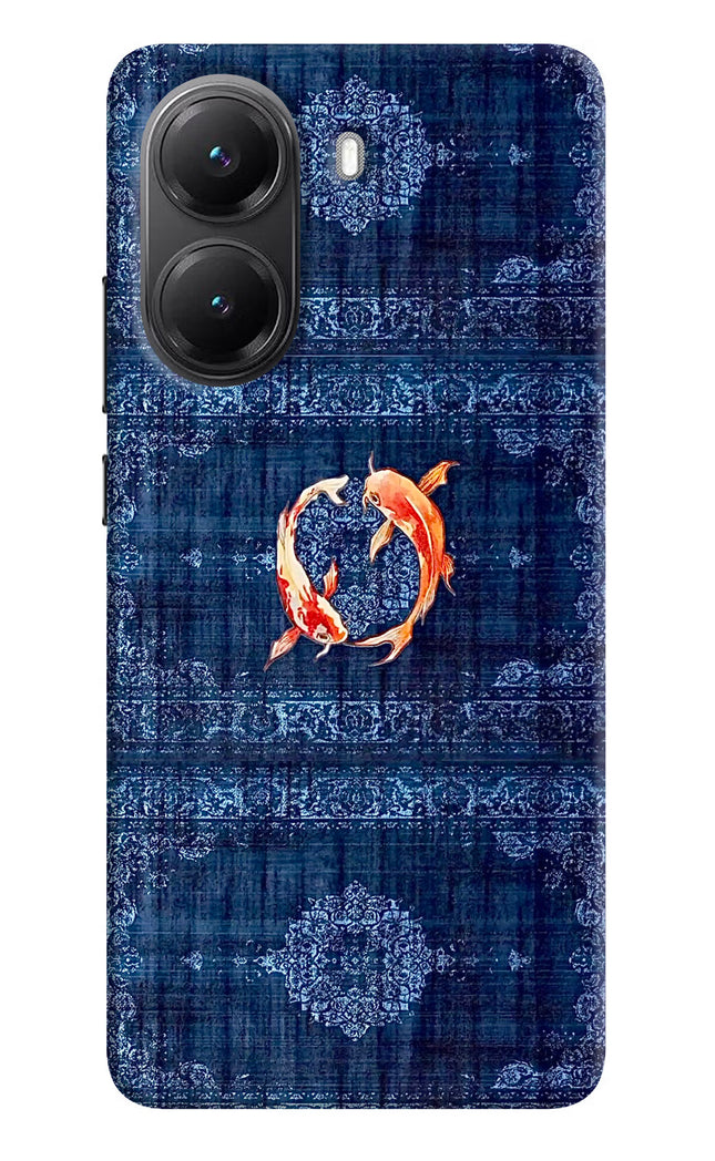 Koi Blue Poco X7 Pro 5G Hard Case Back Cover by Casekaro