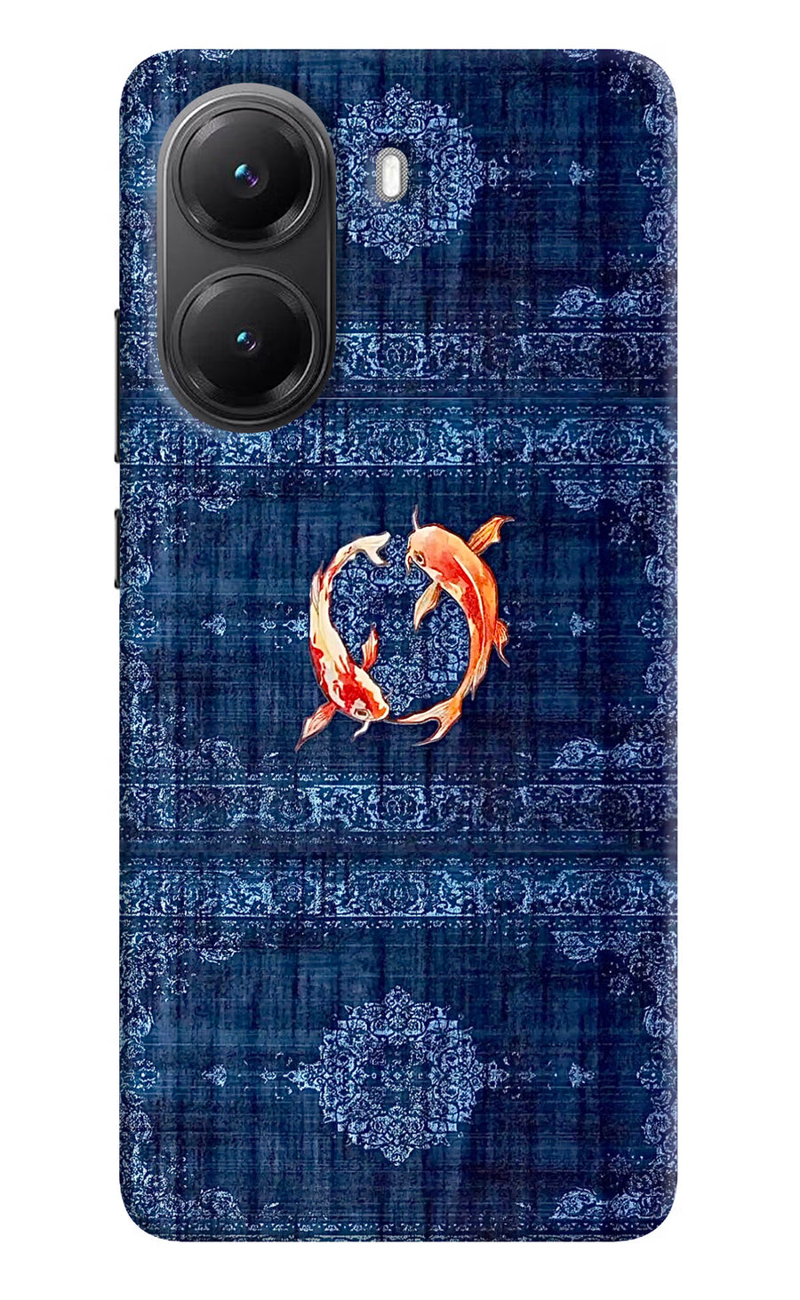 Koi Blue Poco X7 Pro 5G Back Cover, Hard case