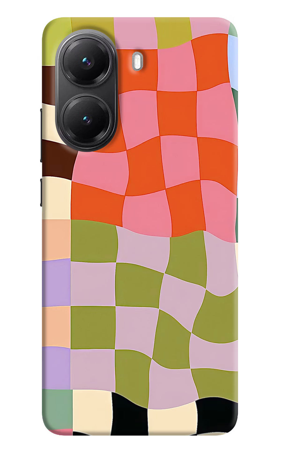 Wavy Grid Poco X7 Pro 5G Back Cover, Hard case