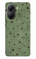 Green Stars Poco X7 Pro 5G Hard Case Back Cover by Casekaro