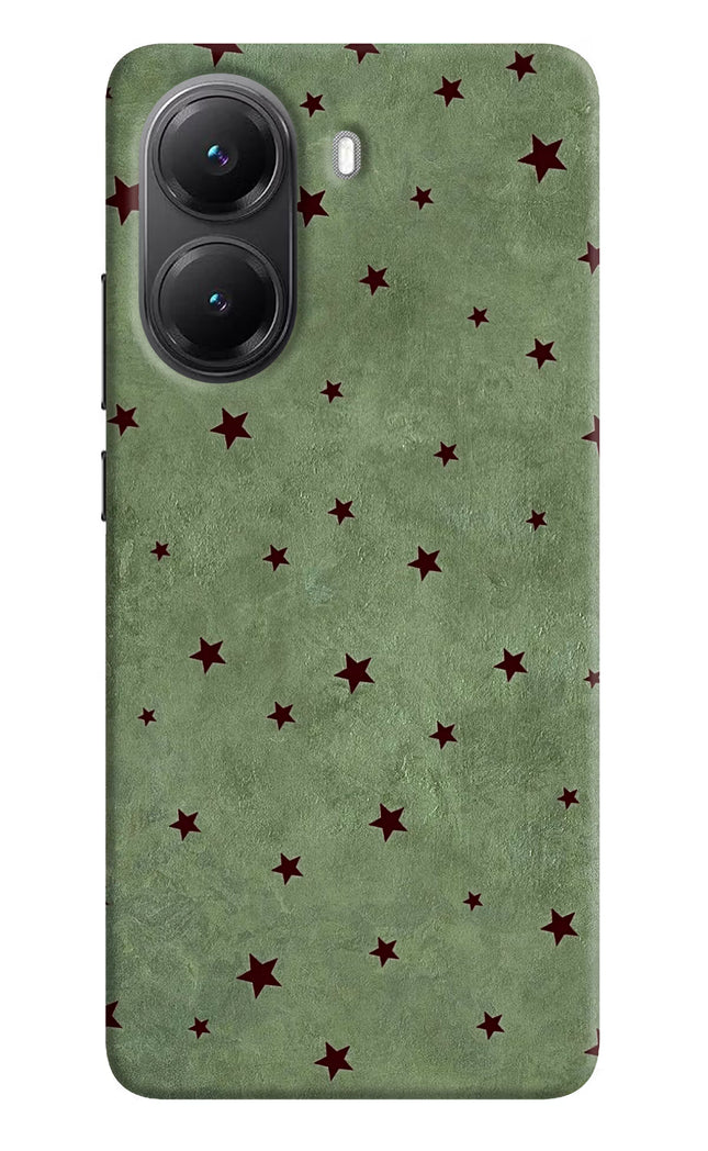 Green Stars Poco X7 Pro 5G Hard Case Back Cover by Casekaro