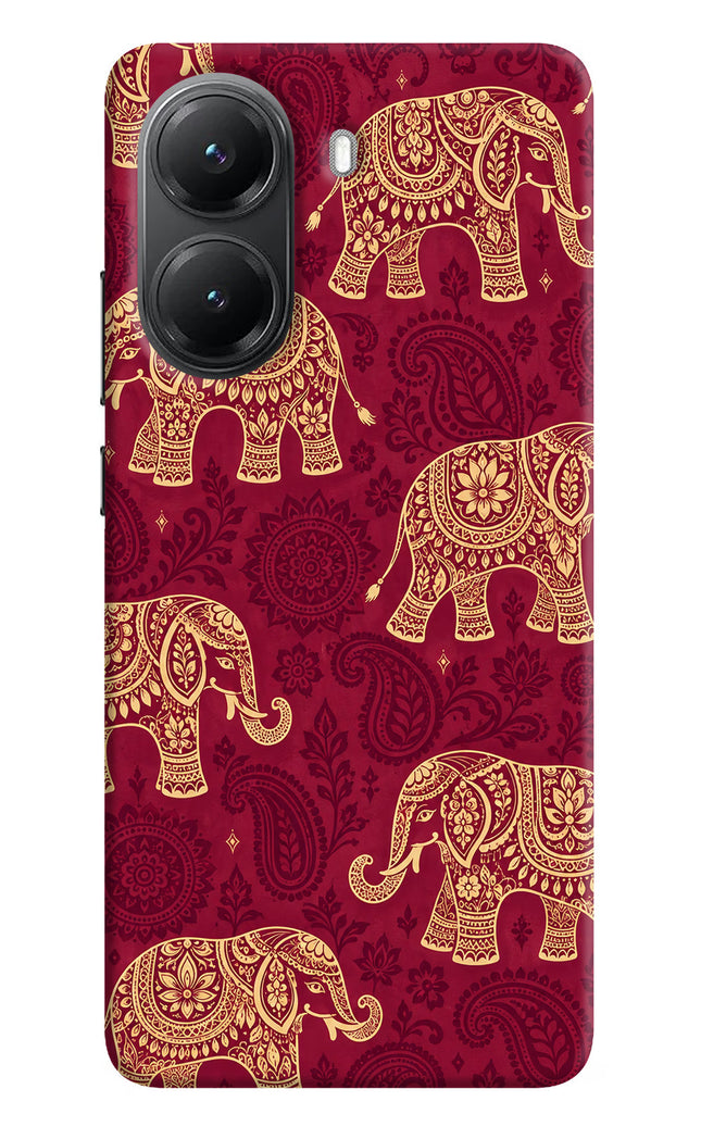 Maroon Elephant Poco X7 Pro 5G Back Cover