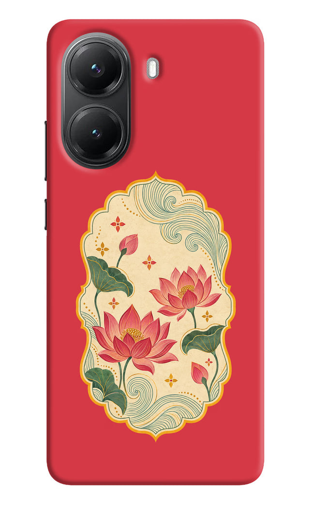Pink Lotus Poco X7 Pro 5G Back Cover
