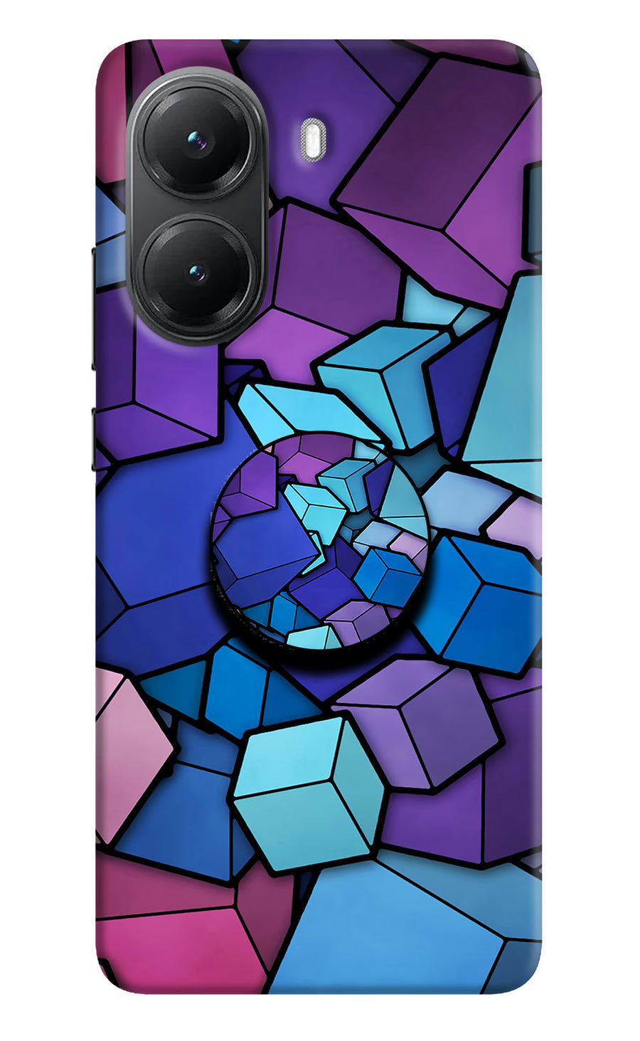 Cubic Abstract Poco X7 Pro 5G Pop Case, Hard case