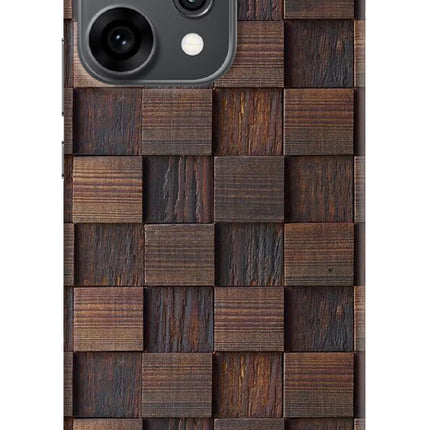 Wooden Cube Design Oppo Reno14 Pro 5G Back Cover