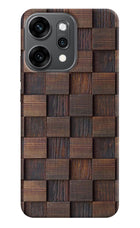 Wooden Cube Design Oppo Reno14 Pro 5G Back Cover