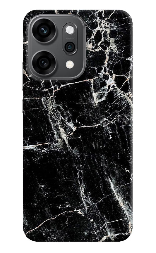 Black Marble Texture Oppo Reno14 Pro 5G Back Cover