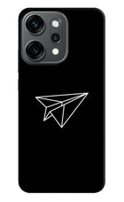 Paper Plane White Oppo Reno14 Pro 5G Hard Case Back Cover by Casekaro