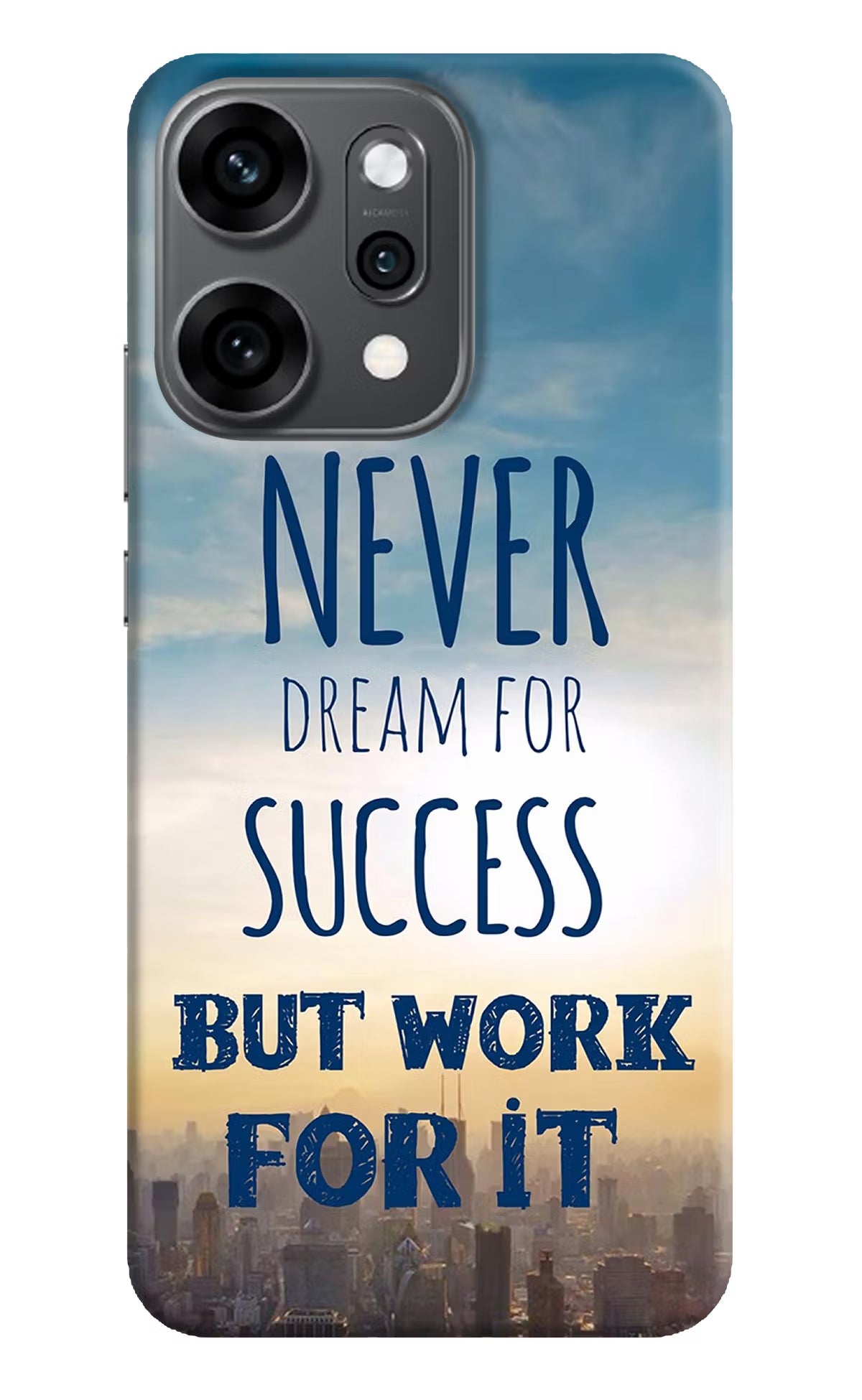 Never Dream For Success But Work For It Oppo Reno14 Pro 5G Back Cover
