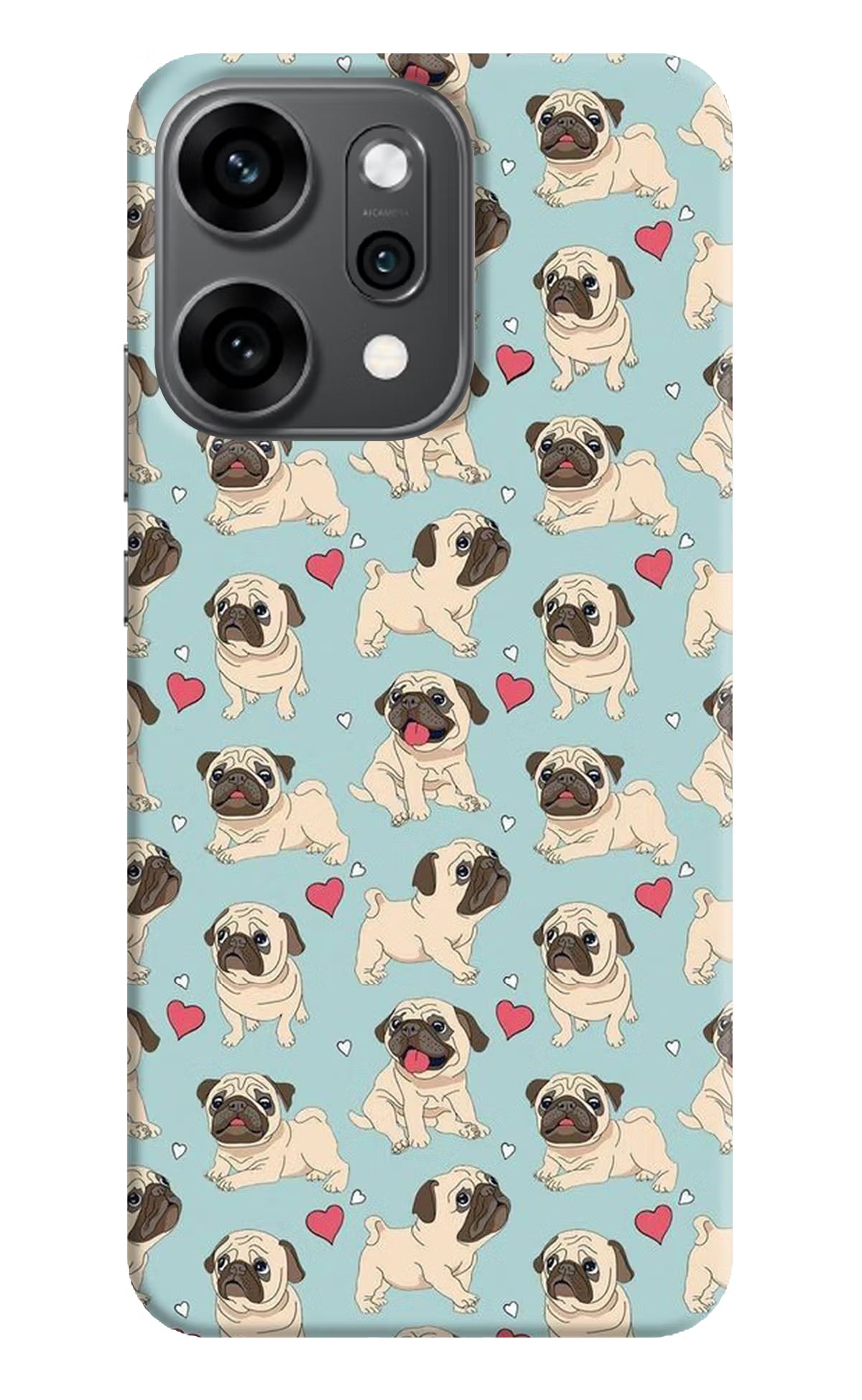 Pug Dog Oppo Reno14 Pro 5G Back Cover