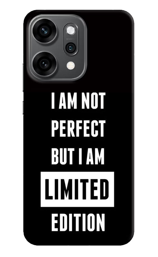 I Am Not Perfect But I Am Limited Edition Oppo Reno14 Pro 5G Back Cover