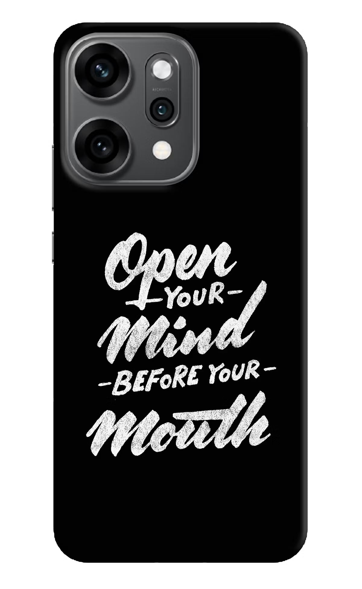 Open Your Mind Before Your Mouth Oppo Reno14 Pro 5G Back Cover