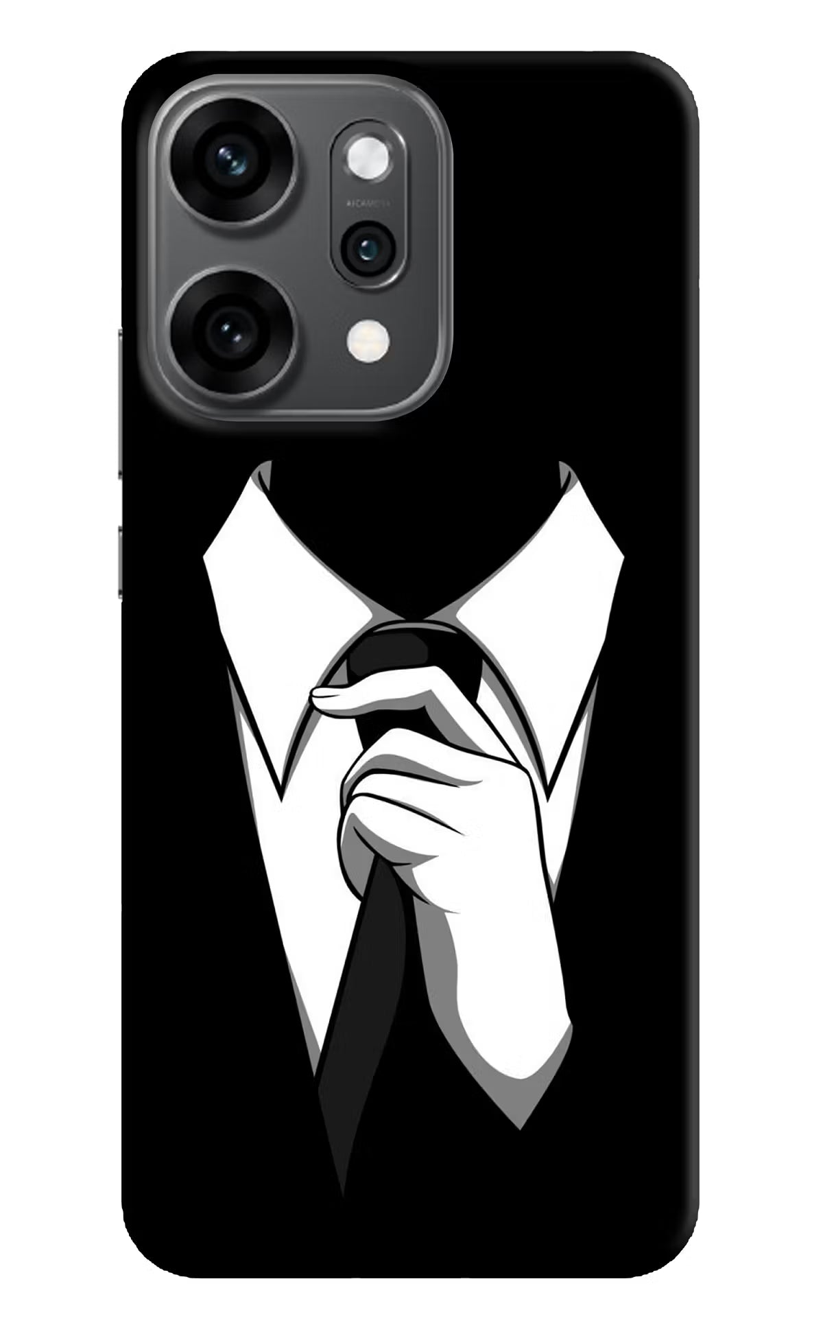 Black Tie Oppo Reno14 Pro 5G Back Cover