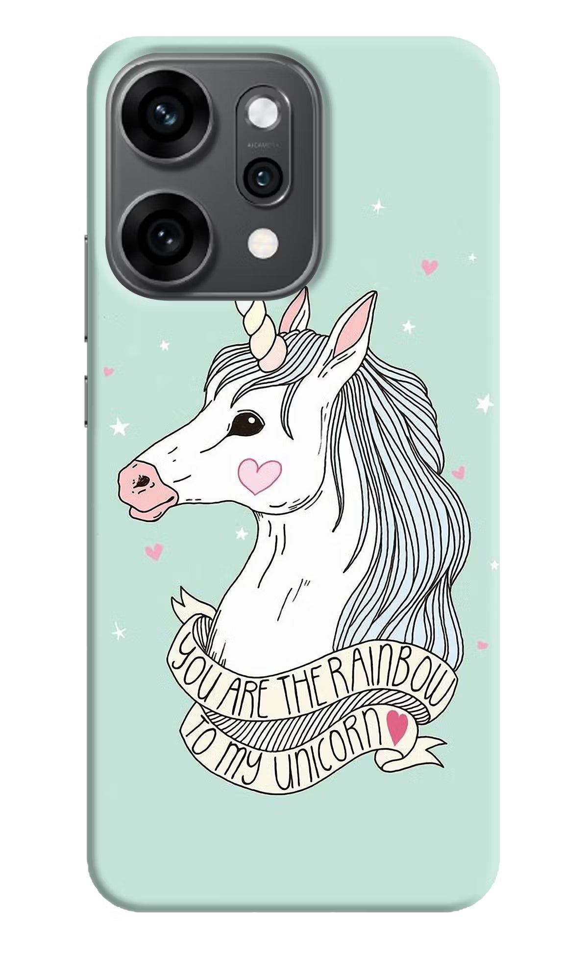 Unicorn Wallpaper Oppo Reno14 Pro 5G Back Cover