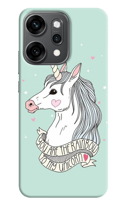 Unicorn Wallpaper Oppo Reno14 Pro 5G Back Cover