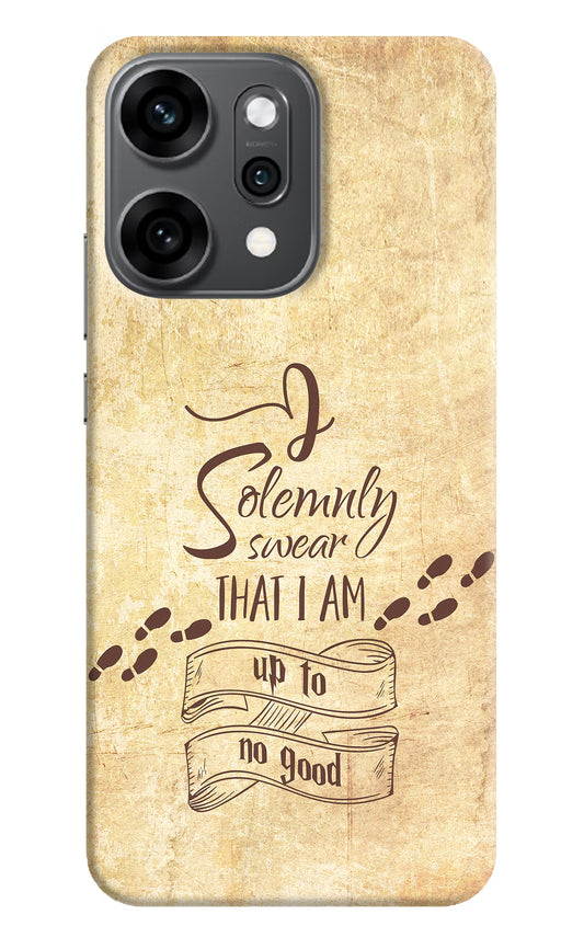 I Solemnly swear that i up to no good Oppo Reno14 Pro 5G Back Cover