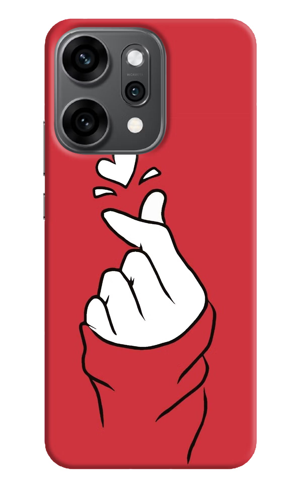 Korean Love Sign Oppo Reno14 Pro 5G Back Cover