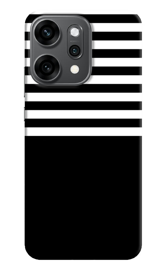 Black and White Print Oppo Reno14 Pro 5G Hard Case Back Cover by Casekaro