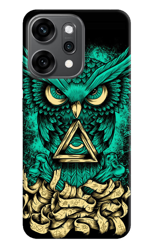 Green Owl Oppo Reno14 Pro 5G Back Cover
