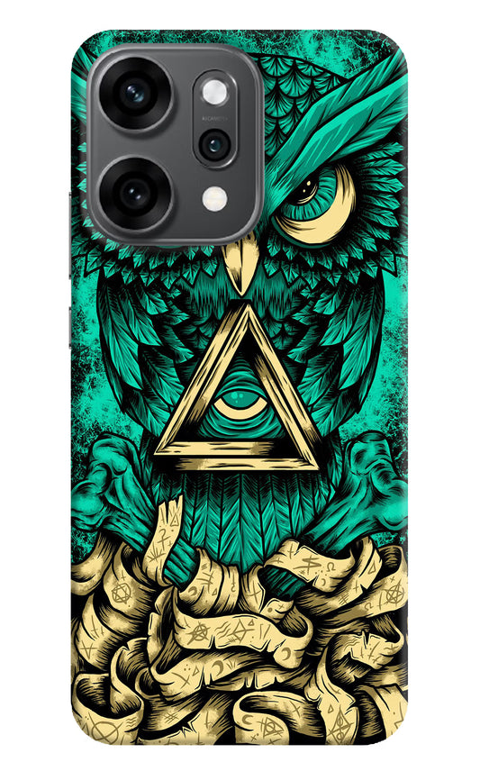 Green Owl Oppo Reno14 Pro 5G Back Cover