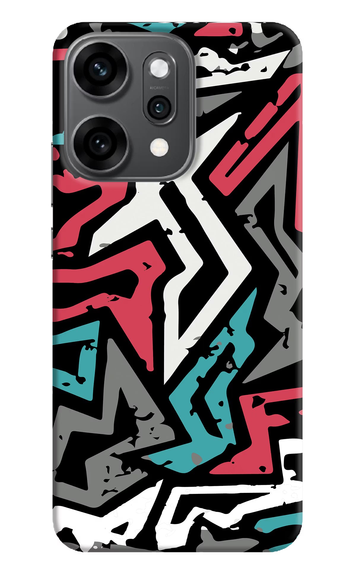 Geometric Graffiti Oppo Reno14 Pro 5G Back Cover