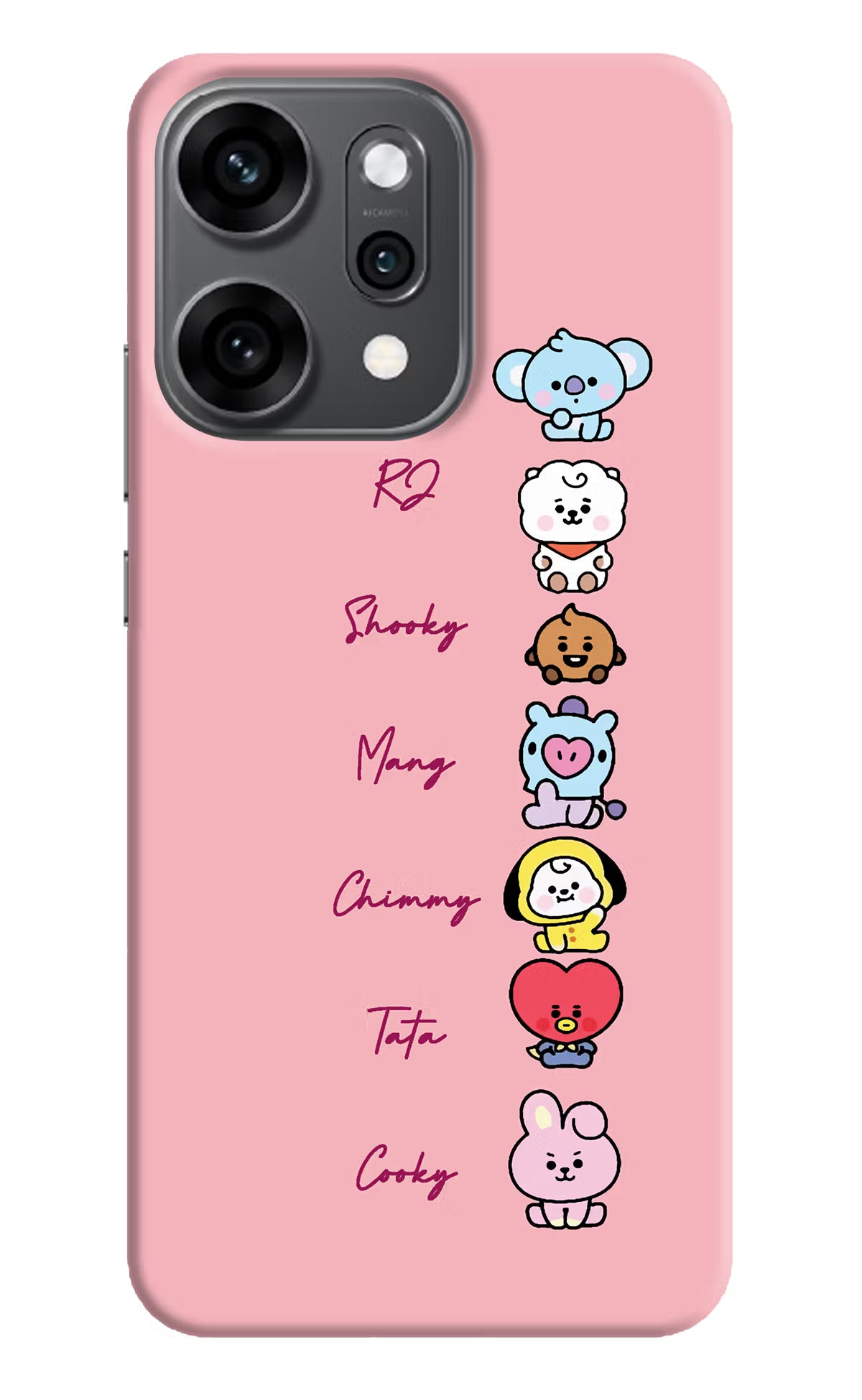 BTS names Oppo Reno14 Pro 5G Back Cover