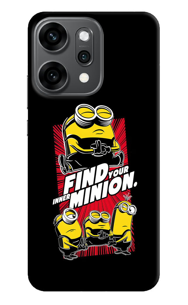 Find your inner Minion Oppo Reno14 Pro 5G Hard Case Back Cover by Casekaro