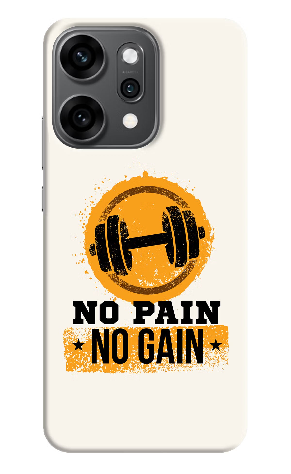 No Pain No Gain Oppo Reno14 Pro 5G Back Cover