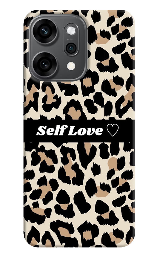 Leopard Print Self Love Oppo Reno14 Pro 5G Back Cover
