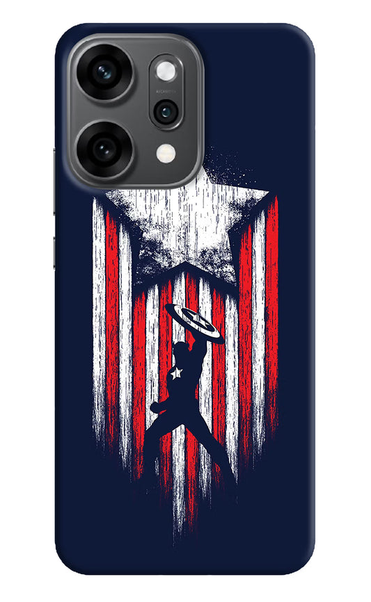 Captain America Marvel Art Oppo Reno14 Pro 5G Back Cover