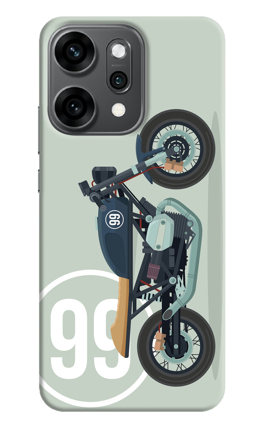 Classic Cafe Racer 99 Oppo Reno14 Pro 5G Back Cover, Hard case