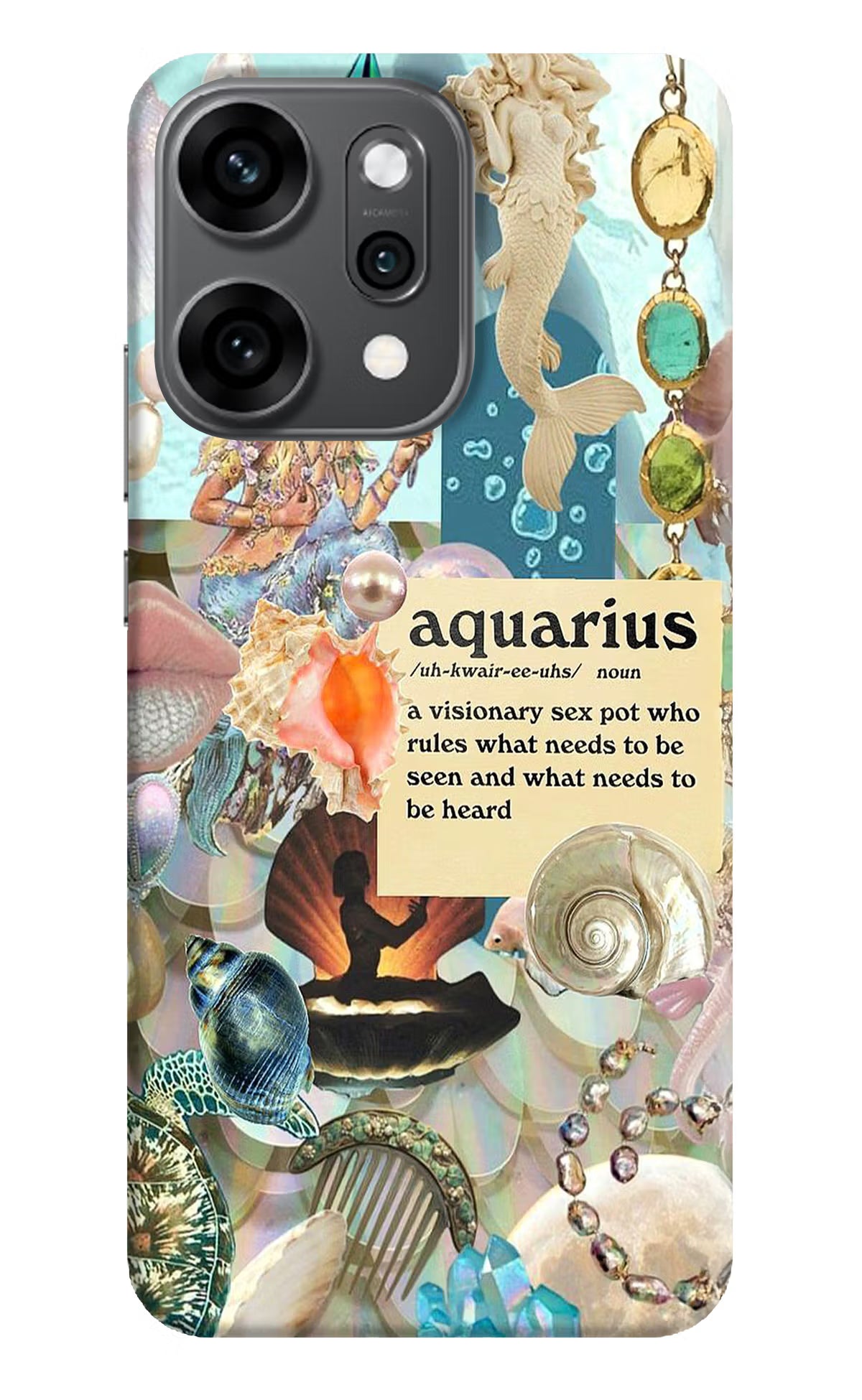 Aquarius Zodiac Oppo Reno14 Pro 5G Back Cover