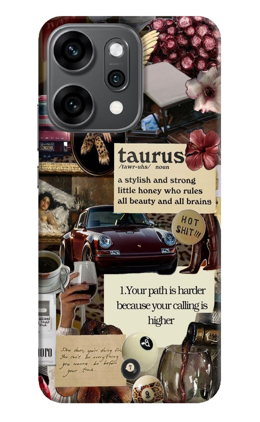 Taurus Zodiac Oppo Reno14 Pro 5G Back Cover
