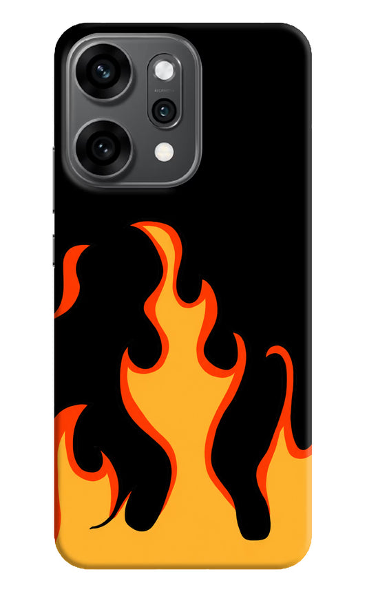 Fired Up – Black Oppo Reno14 Pro 5G Hard Case Back Cover by Casekaro