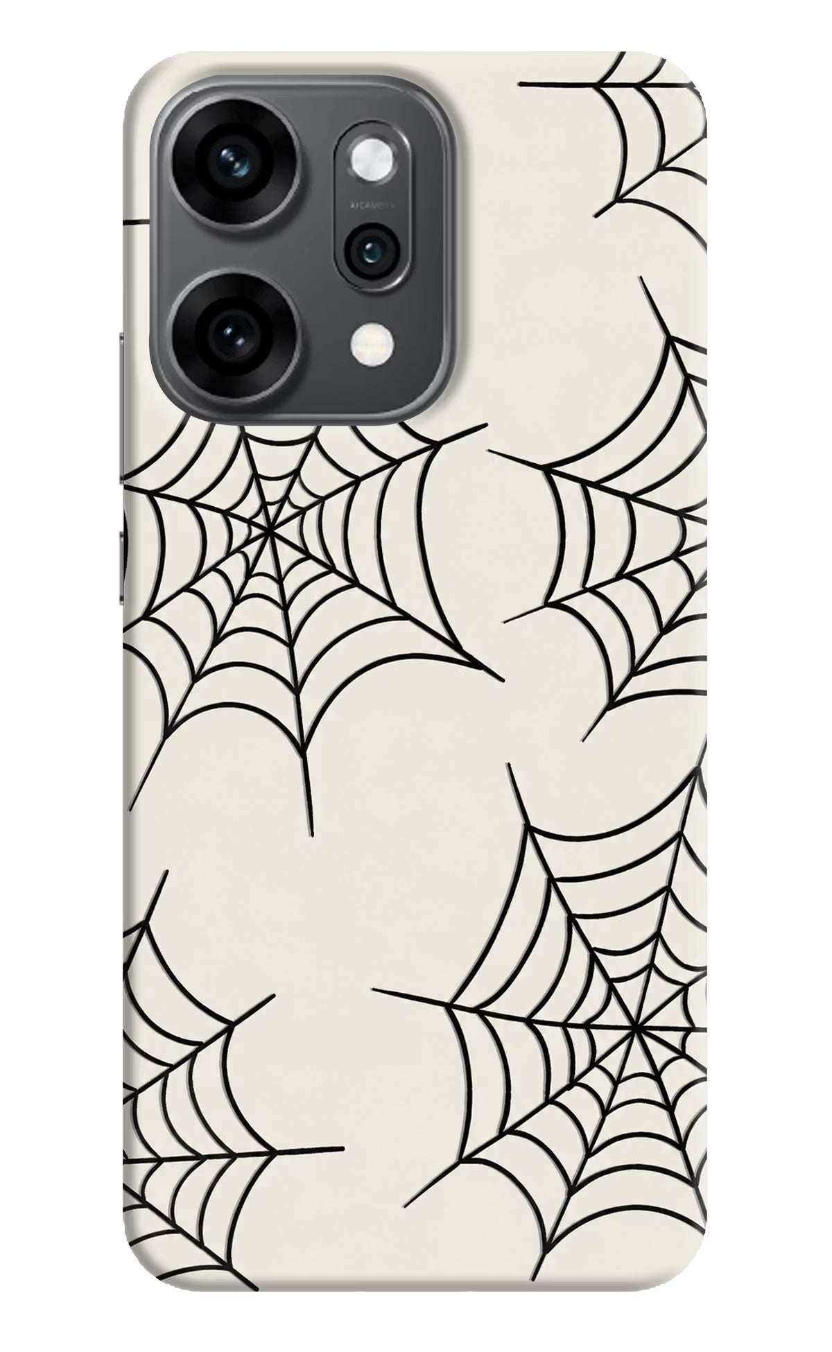 Spider Web Oppo Reno14 Pro 5G Hard Case Back Cover by Casekaro