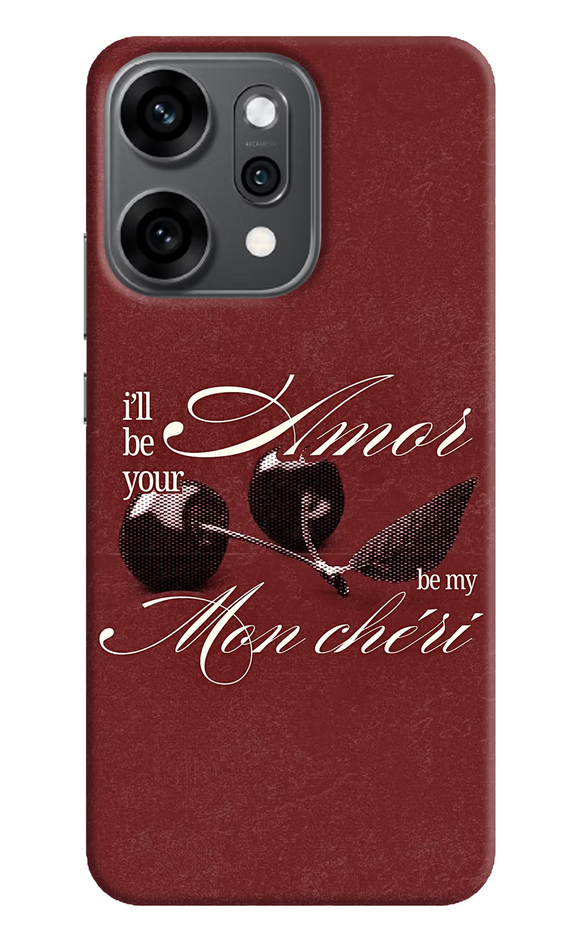Velvet Cherry Oppo Reno14 Pro 5G Back Cover