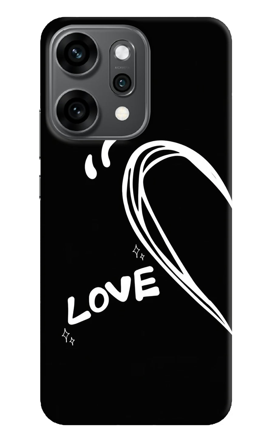 Love Line Oppo Reno14 Pro 5G Back Cover, Hard case