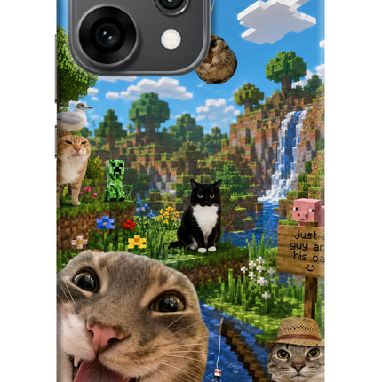 Minecraft Cat Chaos Oppo Reno14 Pro 5G Hard Case Back Cover by Casekaro