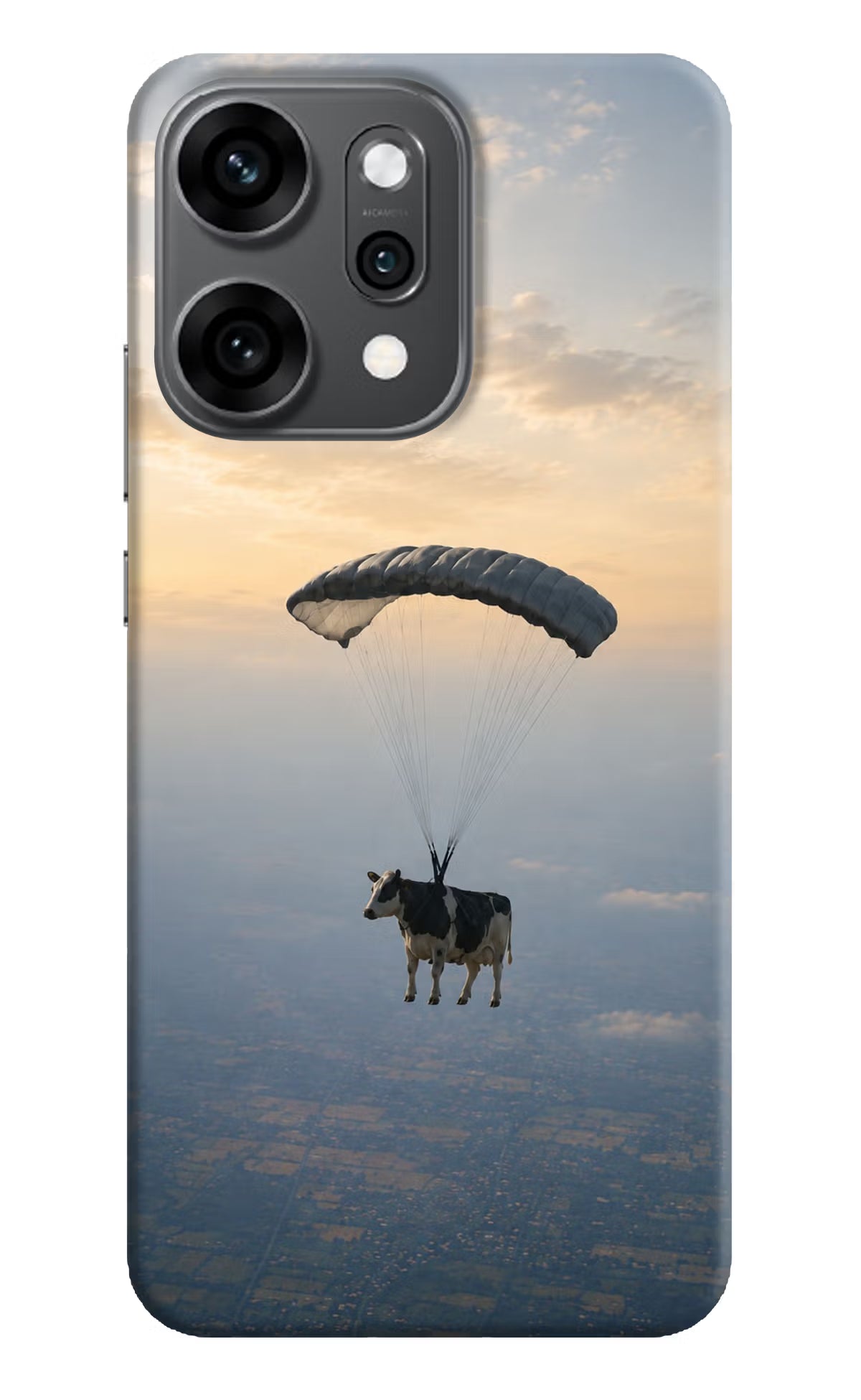 Skydiving Cow Oppo Reno14 Pro 5G Back Cover