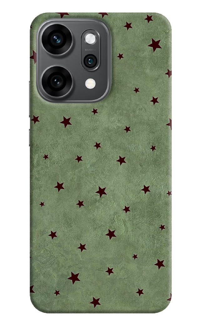 Green Stars Oppo Reno14 Pro 5G Hard Case Back Cover by Casekaro