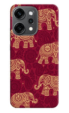 Maroon Elephant Oppo Reno14 Pro 5G Hard Case Back Cover by Casekaro